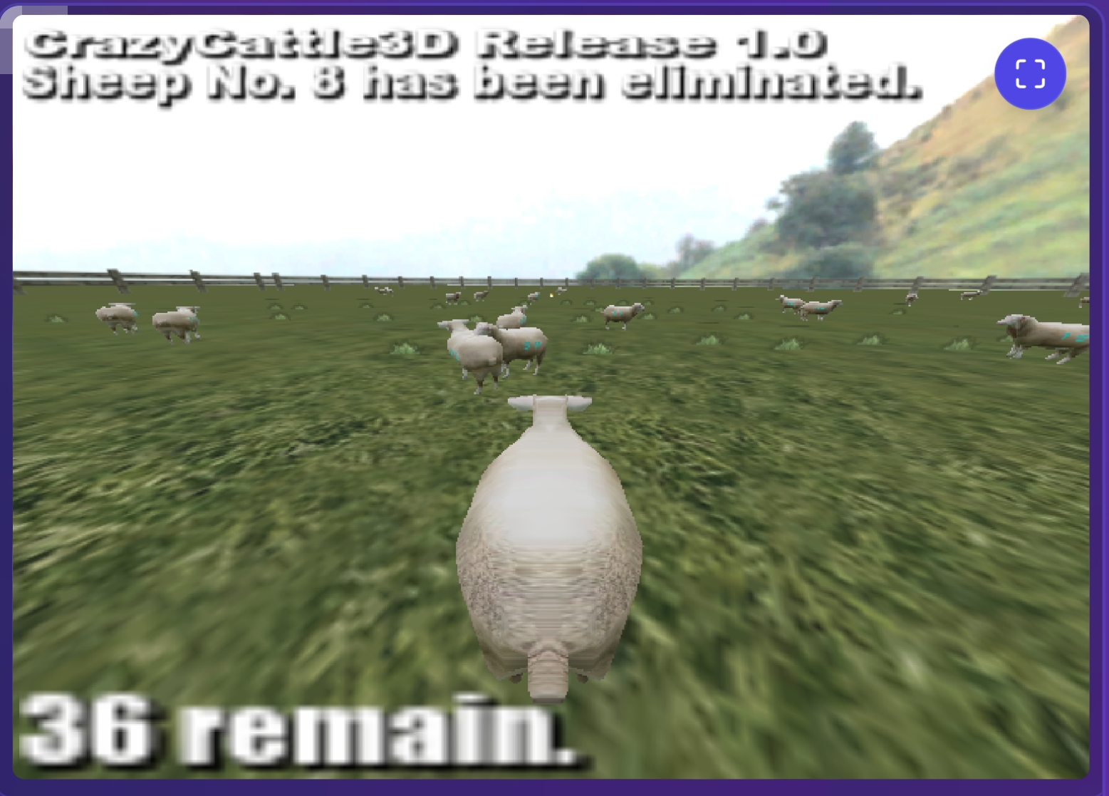 Ireland Level - Green Hills in Crazy Cattle 3D